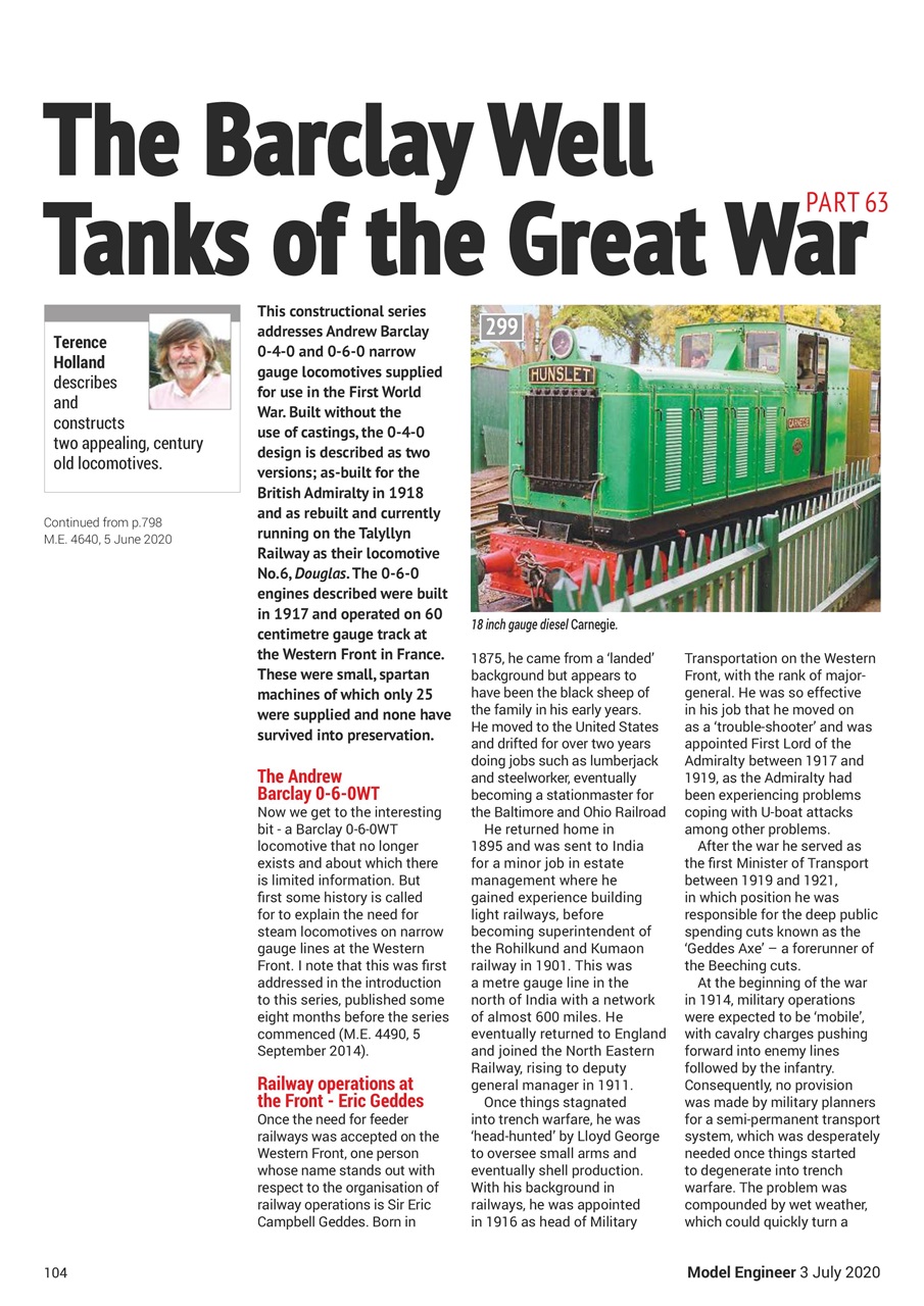 Model Engineer Preview Pages