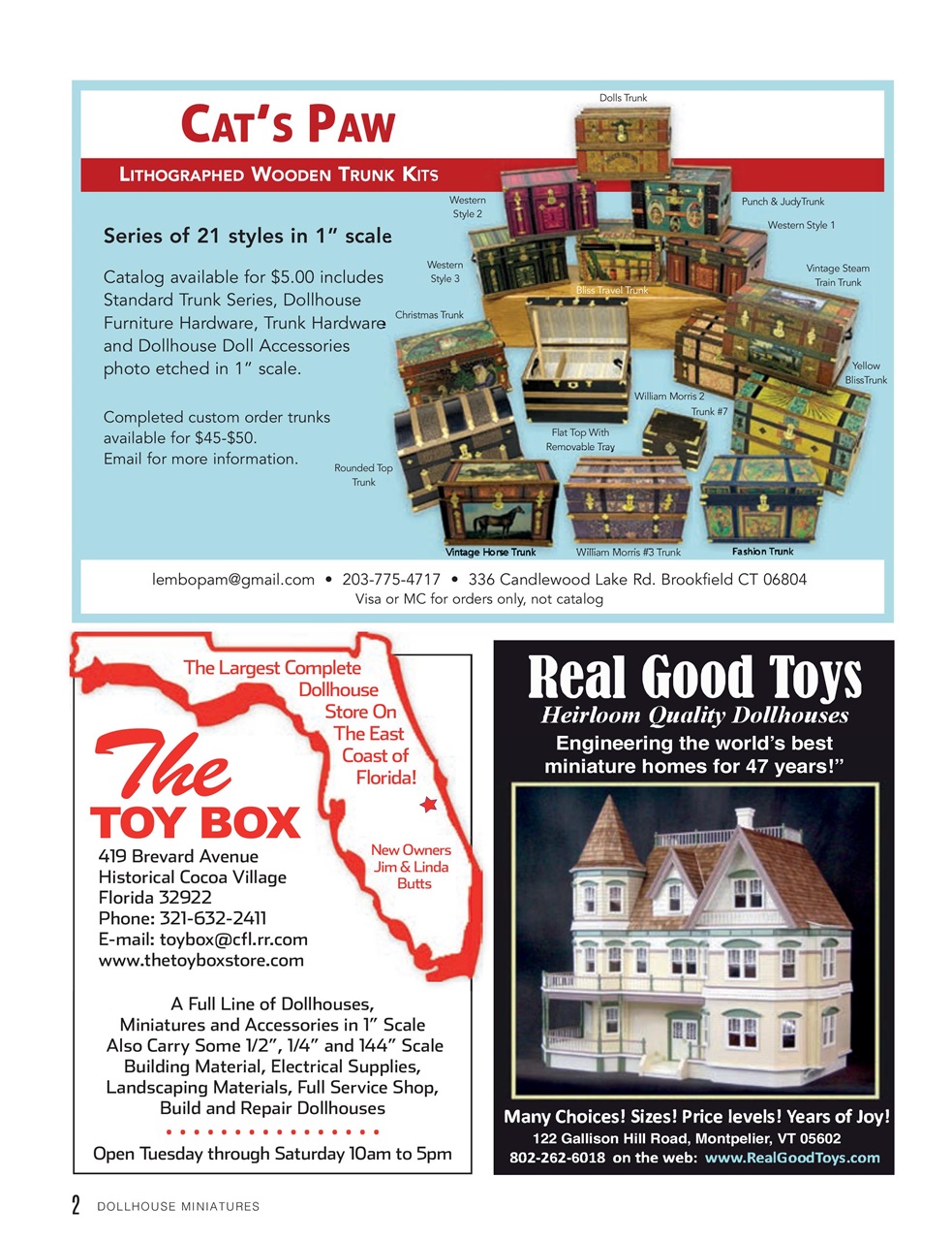 Dollhouse Miniatures Preview Pages