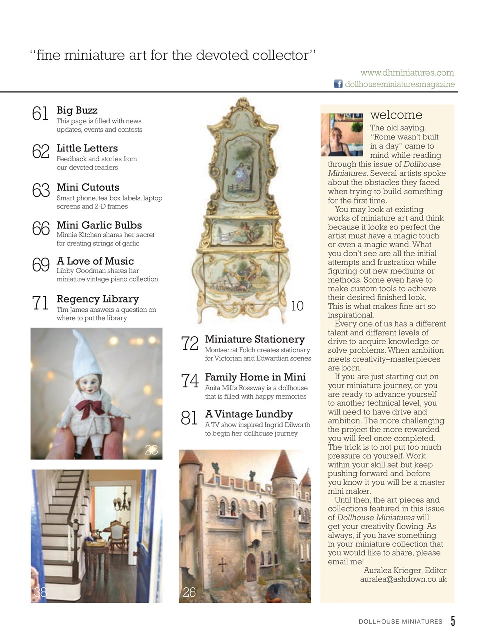 Dollhouse Miniatures Preview Pages