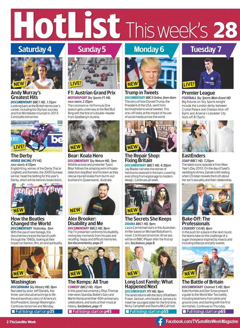 TV & Satellite Week Preview Pages