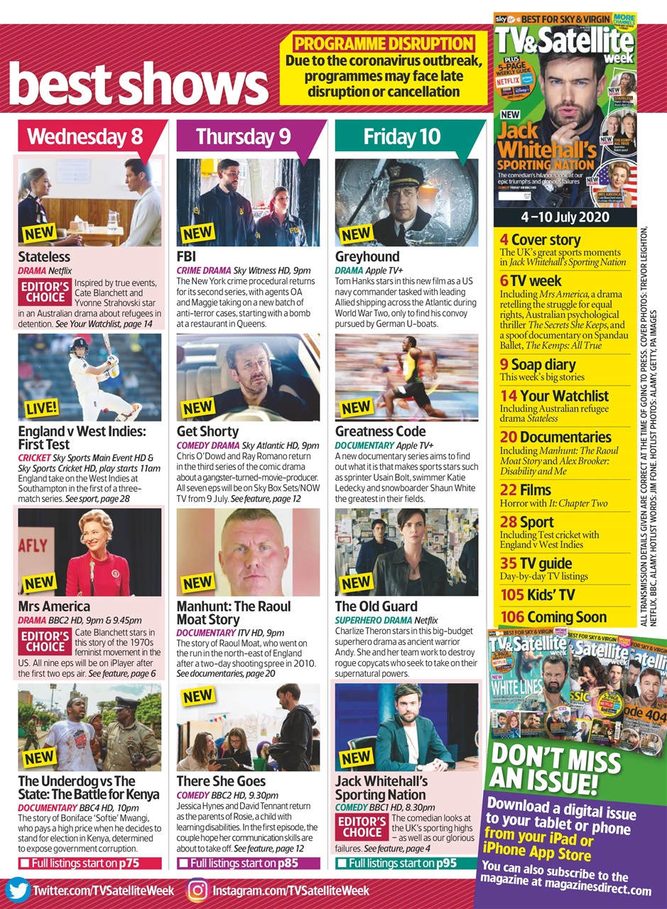 TV & Satellite Week Preview Pages
