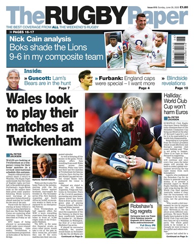 The Rugby Paper issue 28 Jun 2020