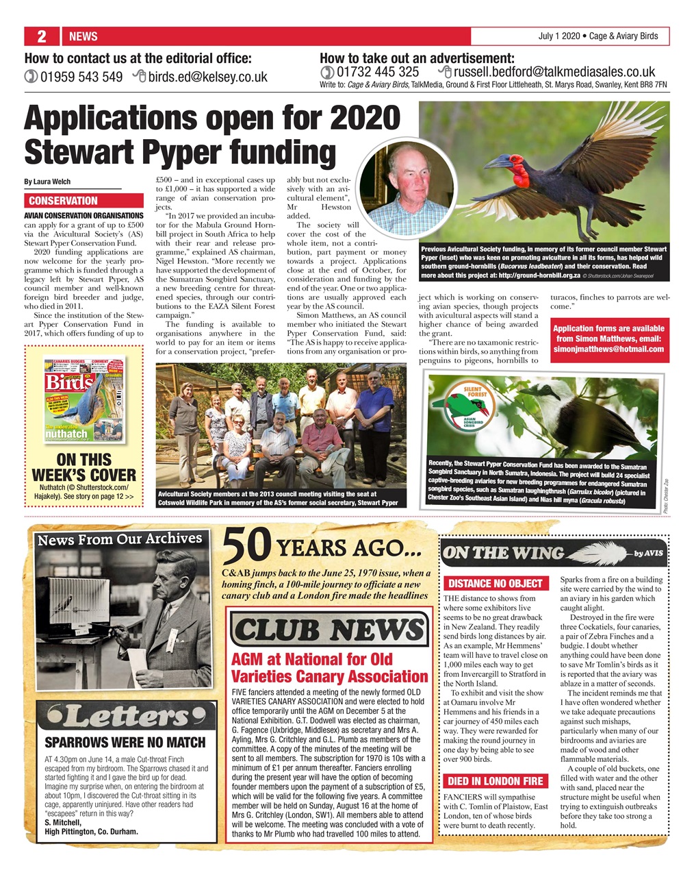Cage & Aviary Birds Preview Pages