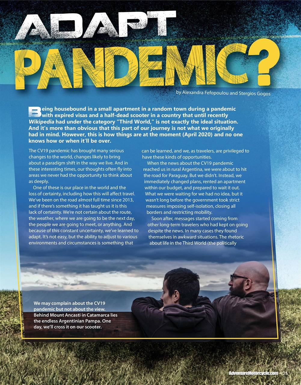 Adventure Motorcycle Preview Pages