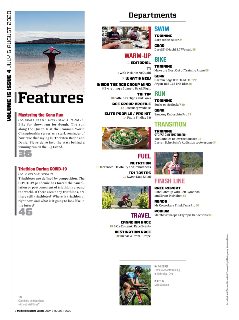 Triathlon Magazine Canada Preview Pages
