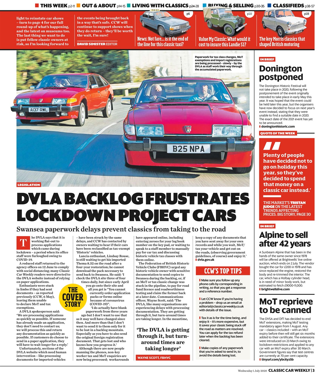 Classic Car Weekly Preview Pages