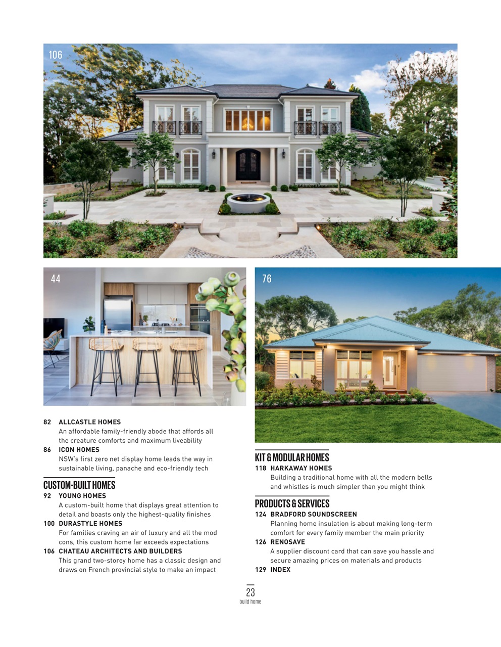 Build Home Preview Pages