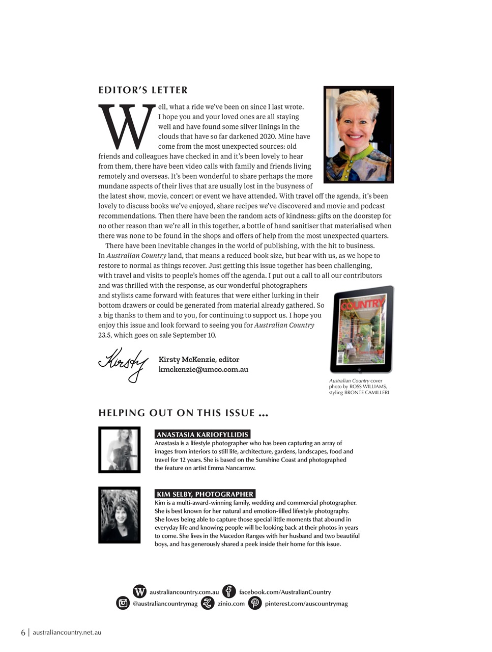 Australian Country Preview Pages