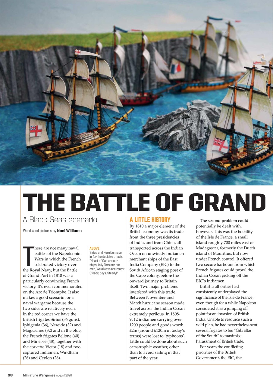 Miniature Wargames Preview Pages