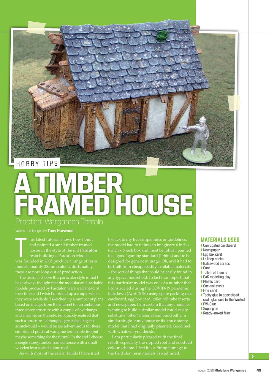 Miniature Wargames Preview Pages