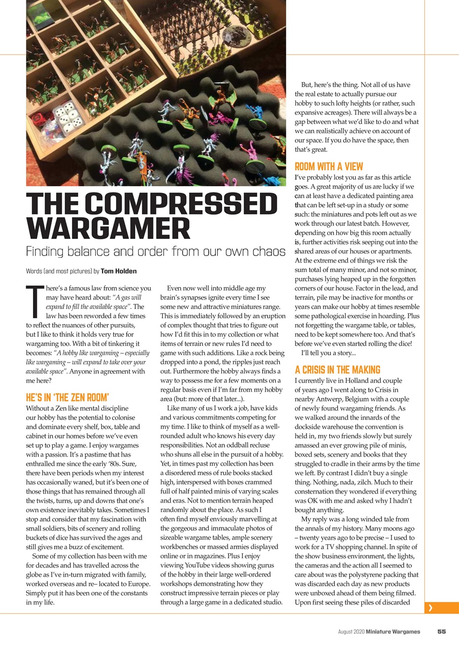 Miniature Wargames Preview Pages