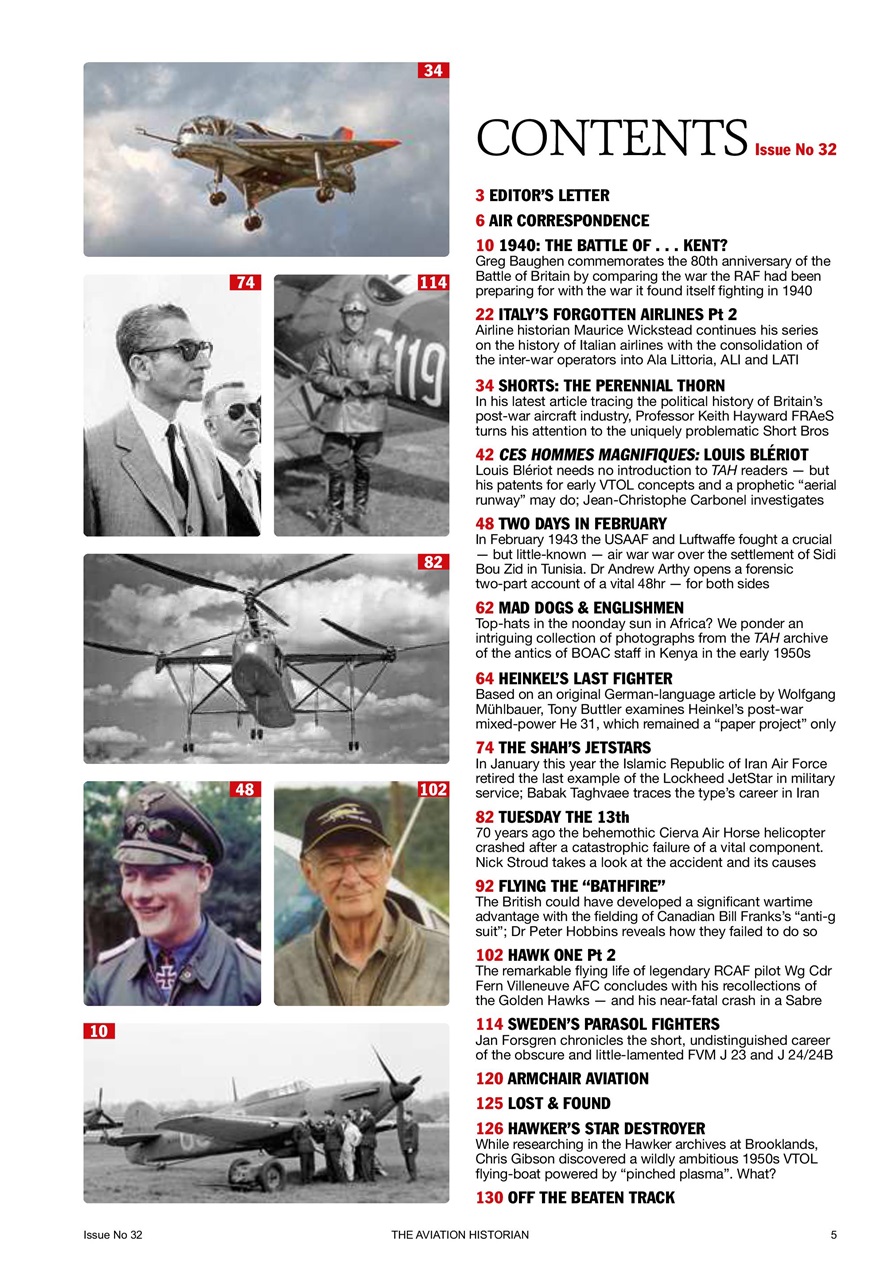 The Aviation Historian Magazine Preview Pages