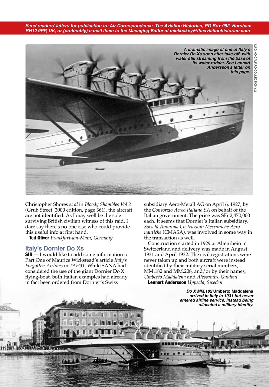 The Aviation Historian Magazine Preview Pages