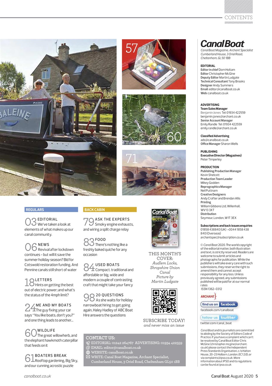 Canal Boat Preview Pages