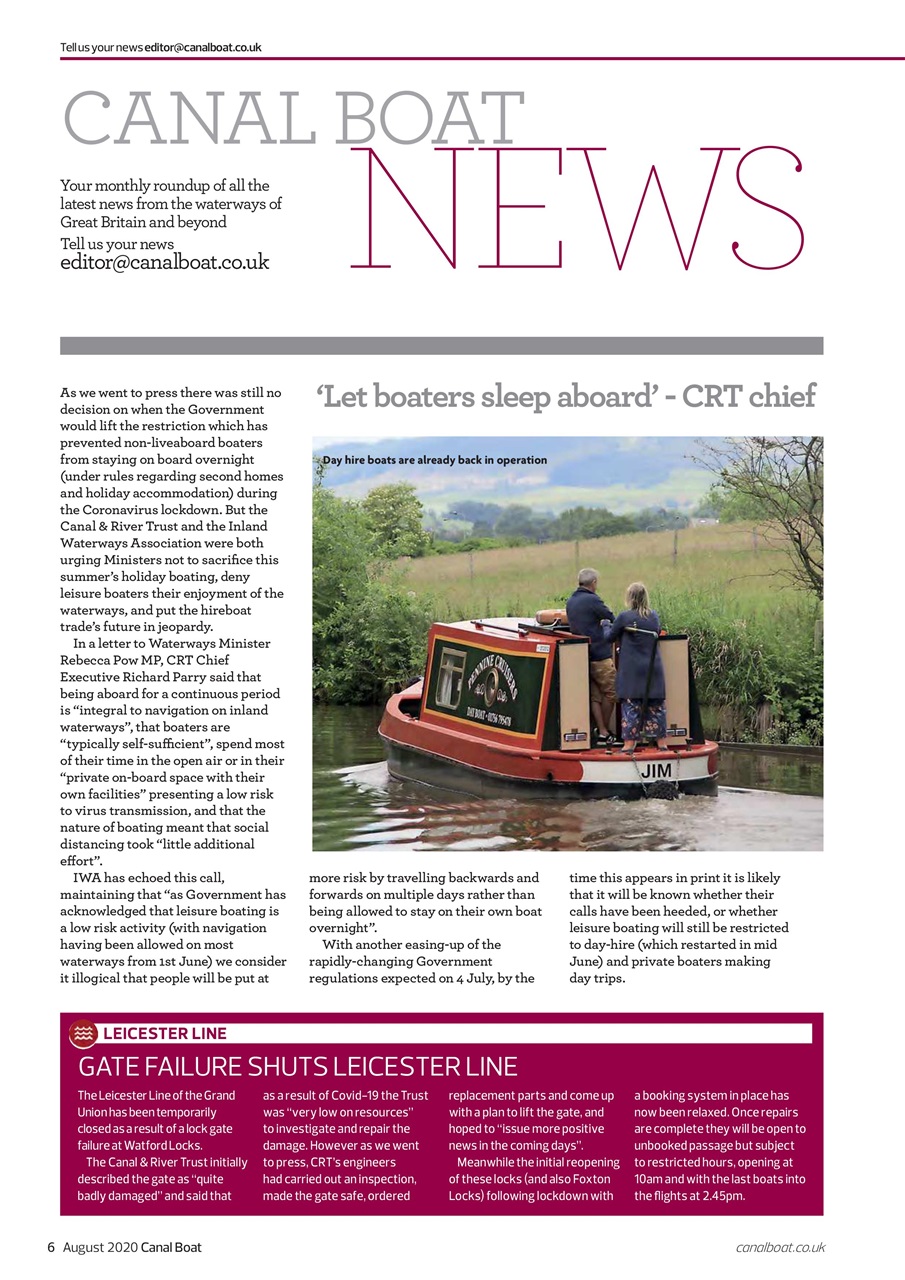 Canal Boat Preview Pages