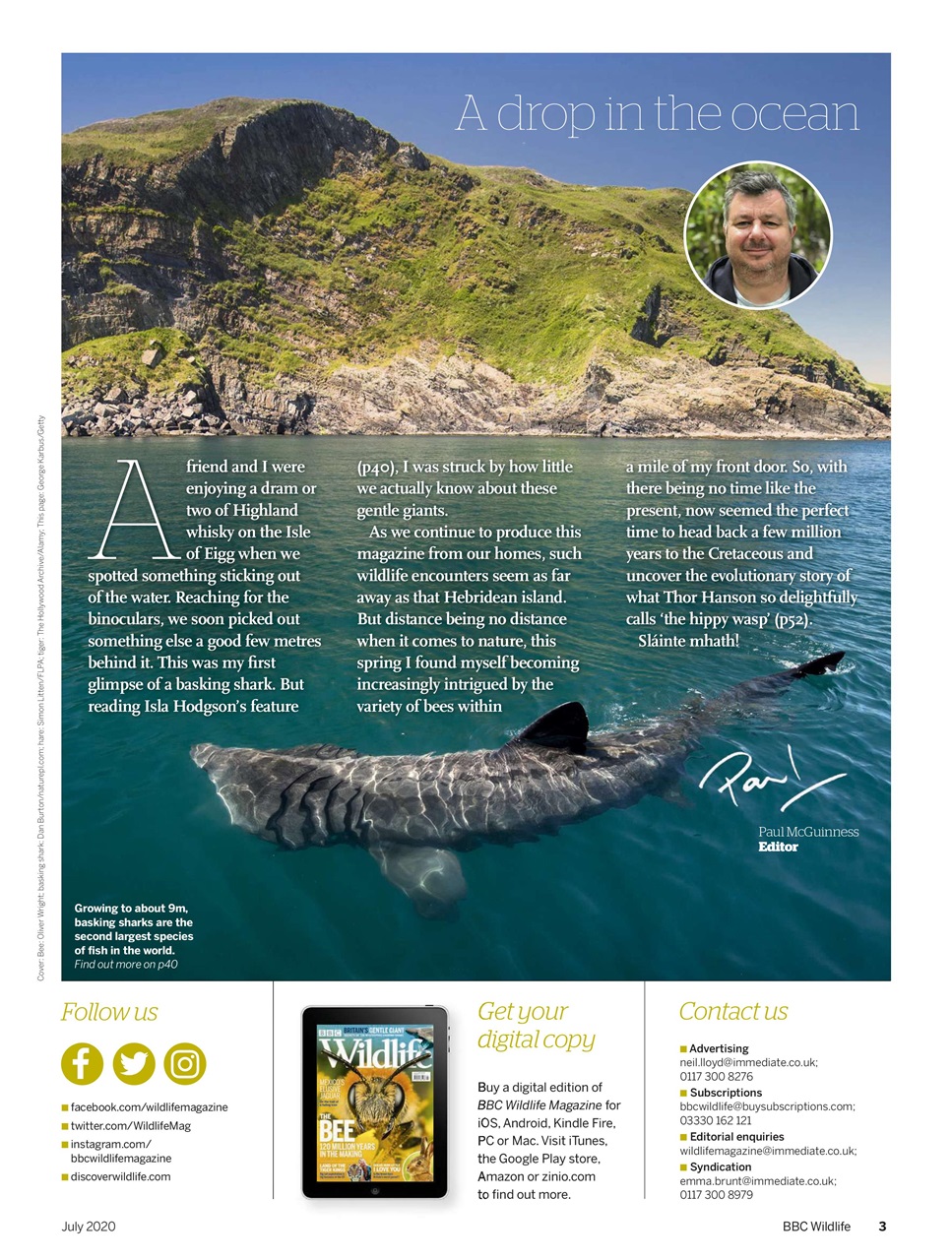 BBC Wildlife Magazine Preview Pages