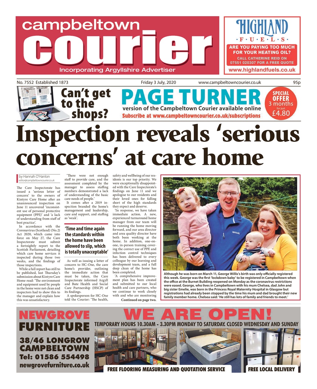 Campbeltown Courier Preview Pages