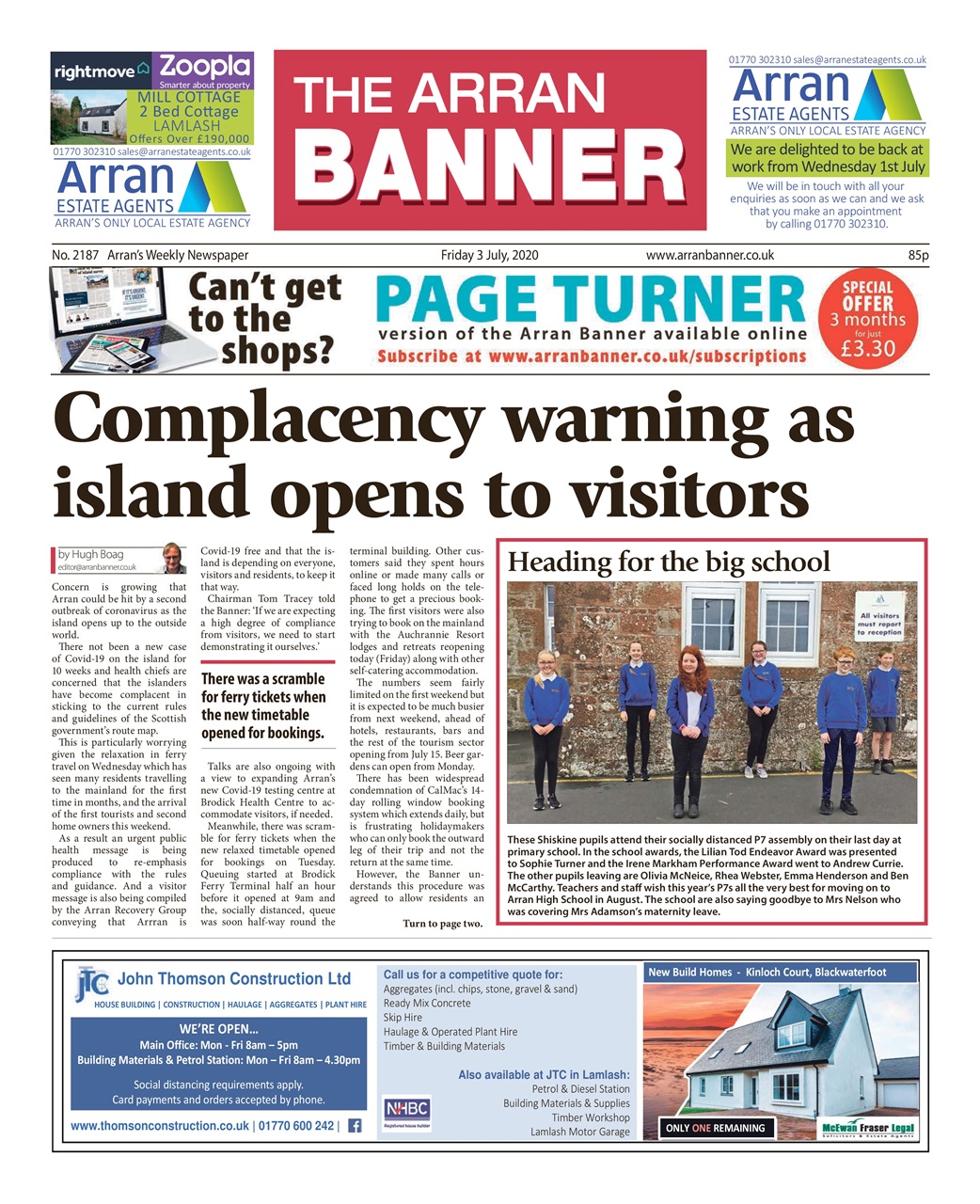 Arran Banner Preview Pages