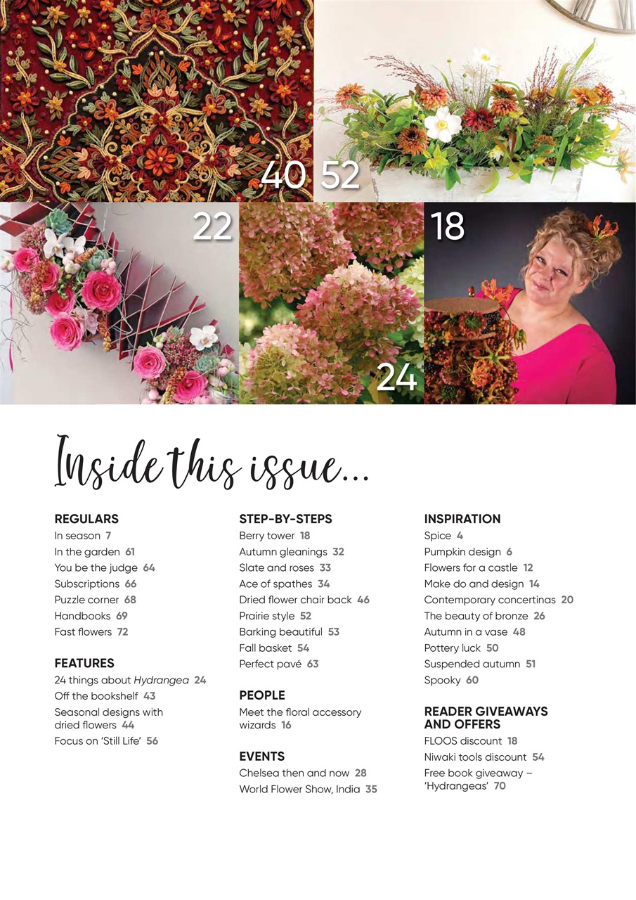 The Flower Arranger Preview Pages