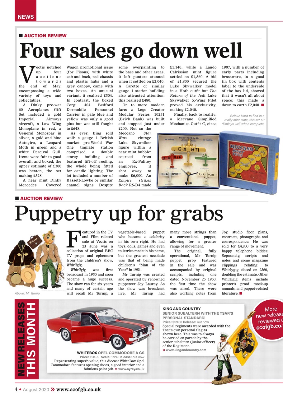 Collectors Gazette Preview Pages