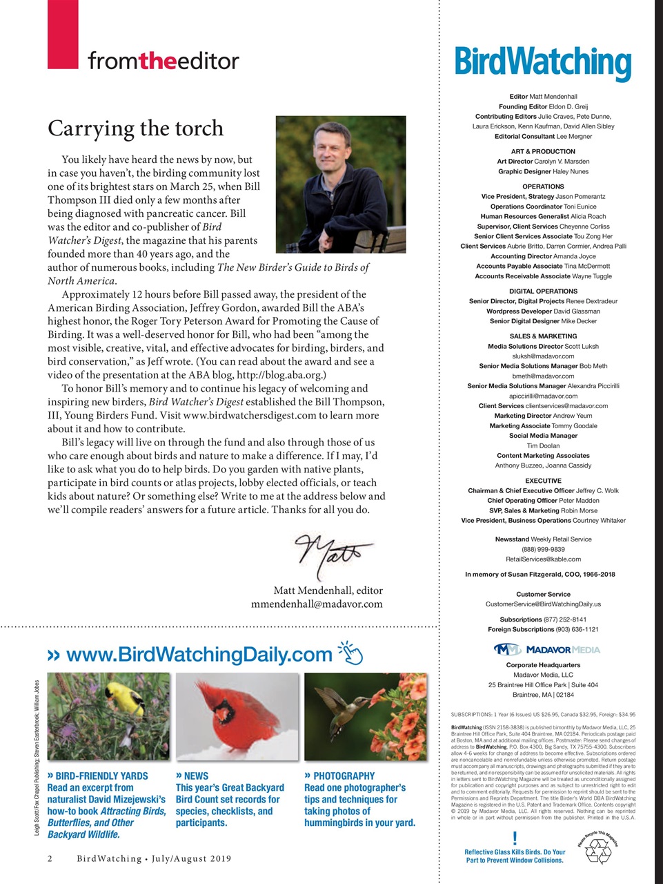 BirdWatching Preview Pages