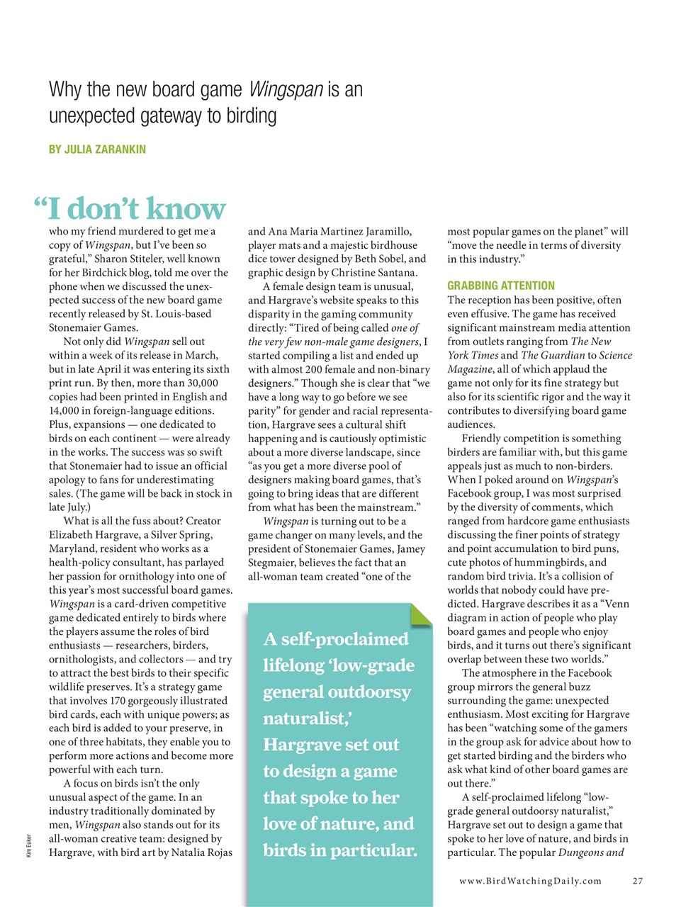 BirdWatching Preview Pages