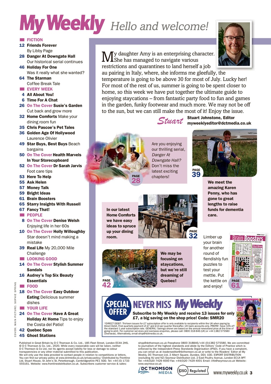 My Weekly Preview Pages