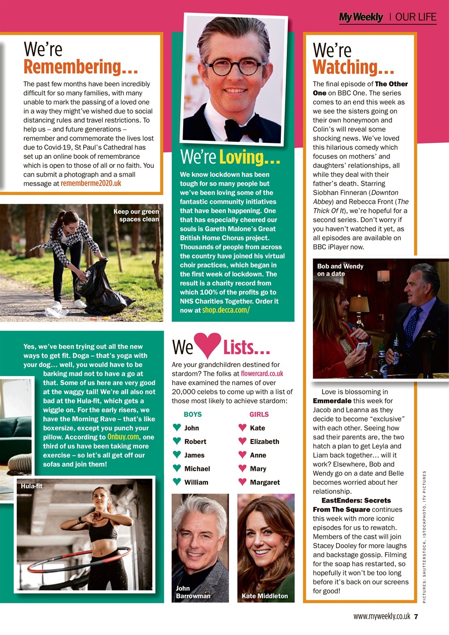 My Weekly Preview Pages