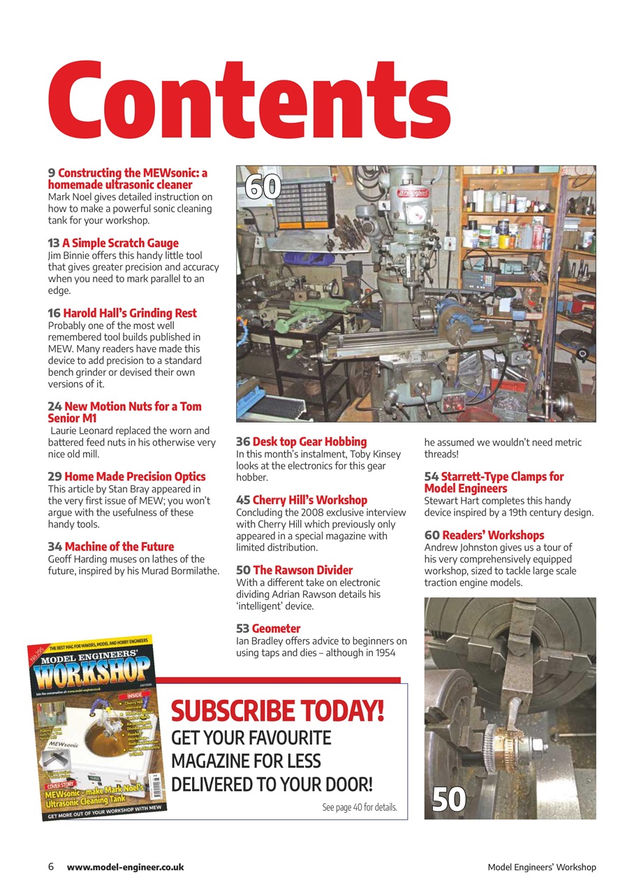 Model Engineer & Workshop Magazine Preview Pages