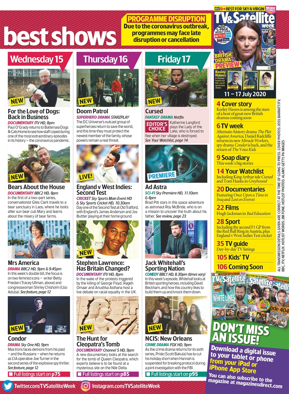 TV & Satellite Week Preview Pages