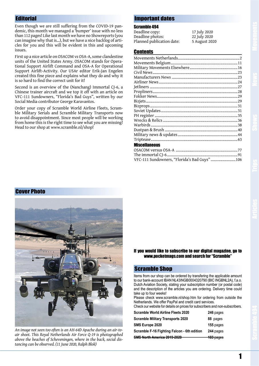 Scramble Magazine Preview Pages