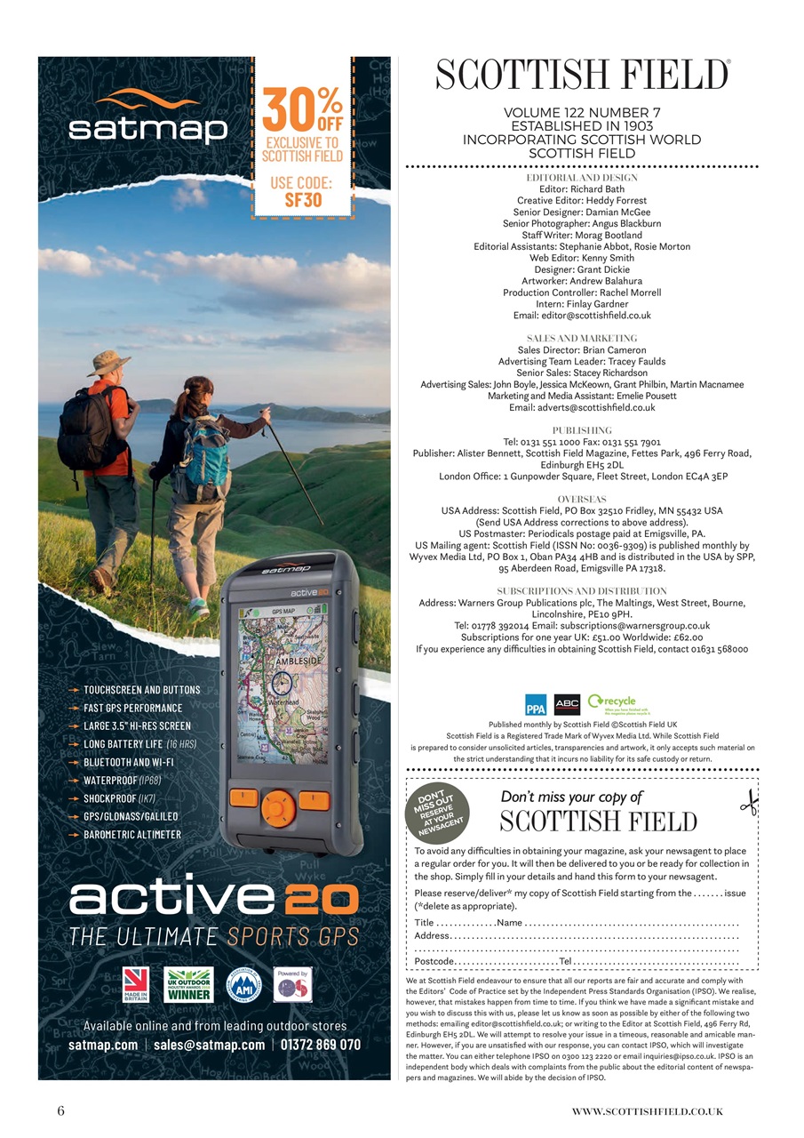 Scottish Field Preview Pages