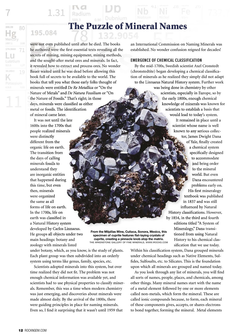 Rock&Gem Magazine Preview Pages