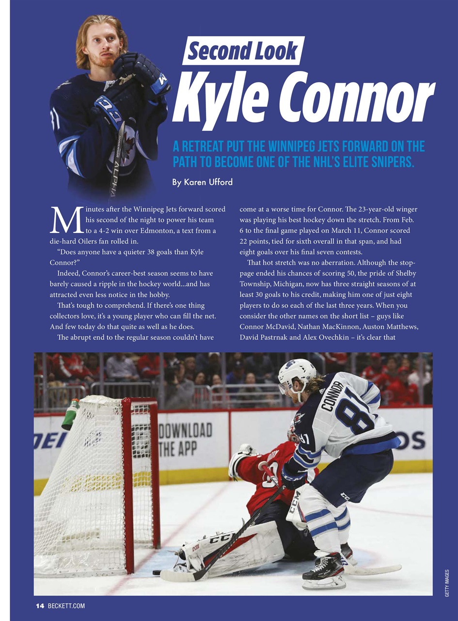 Beckett Hockey Magazine Preview Pages