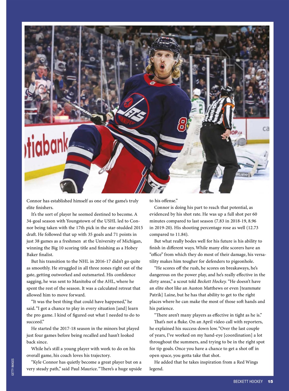 Beckett Hockey Magazine Preview Pages