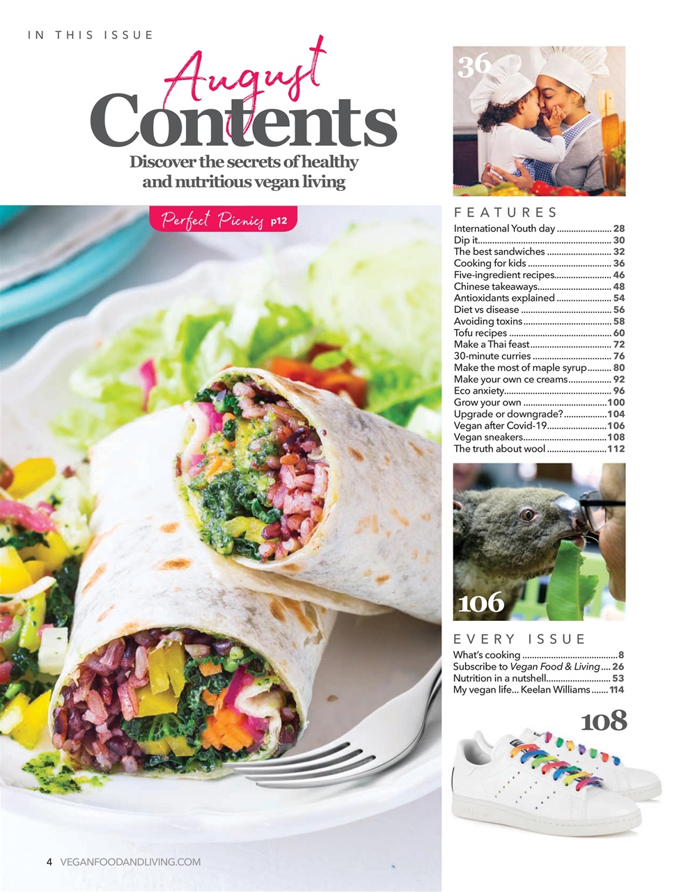 Vegan Food & Living Magazine Preview Pages