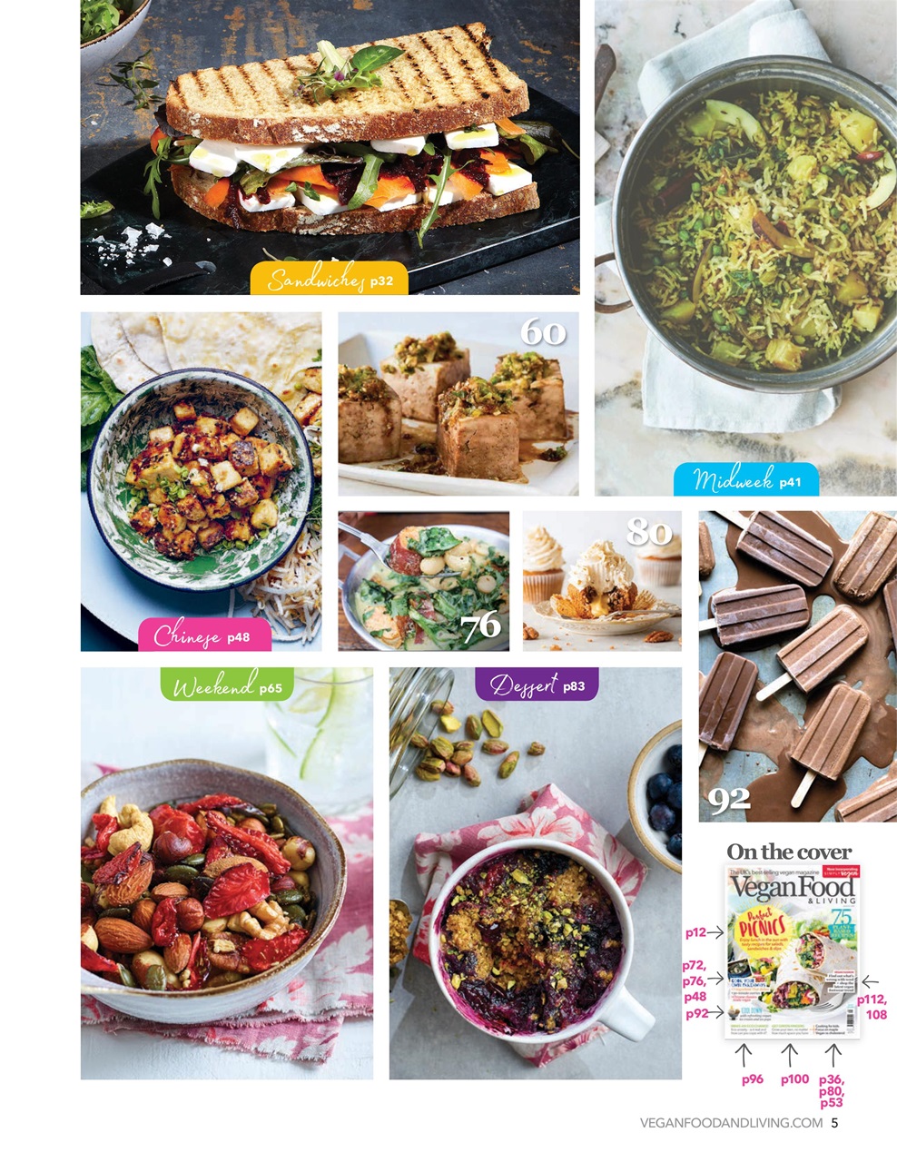 Vegan Food & Living Magazine Preview Pages