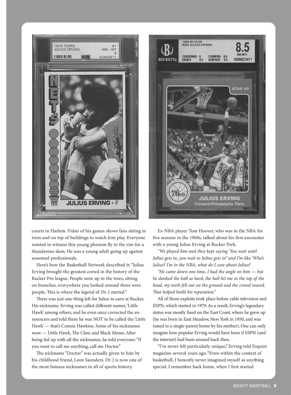 Beckett Basketball Magazine Preview Pages
