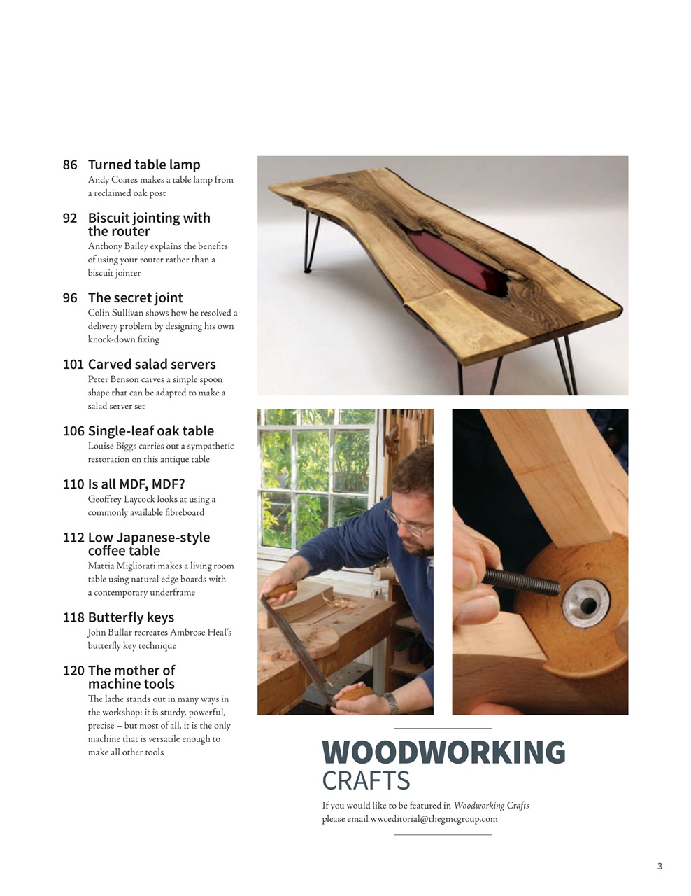 Woodworking Crafts Magazine Preview Pages