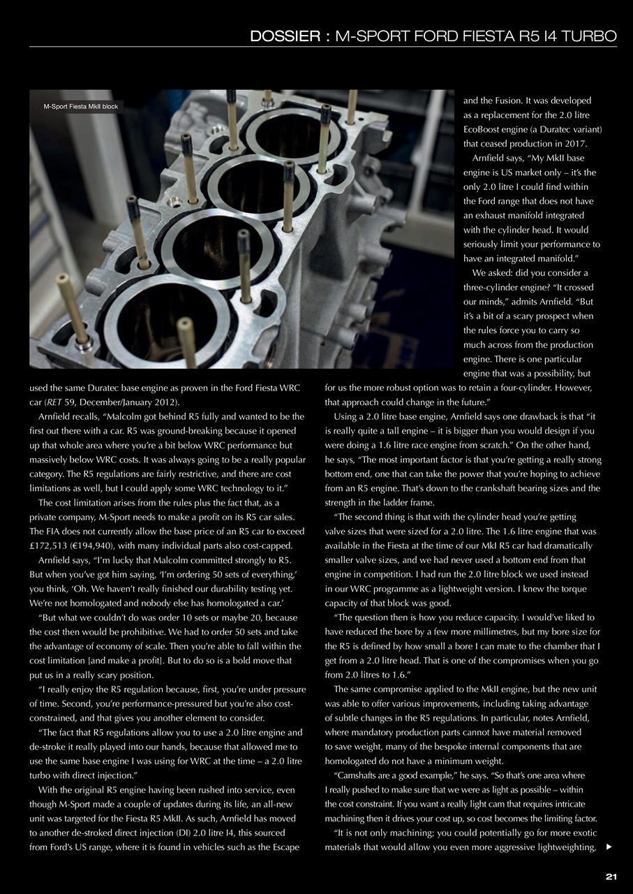 Race Engine Technology Preview Pages