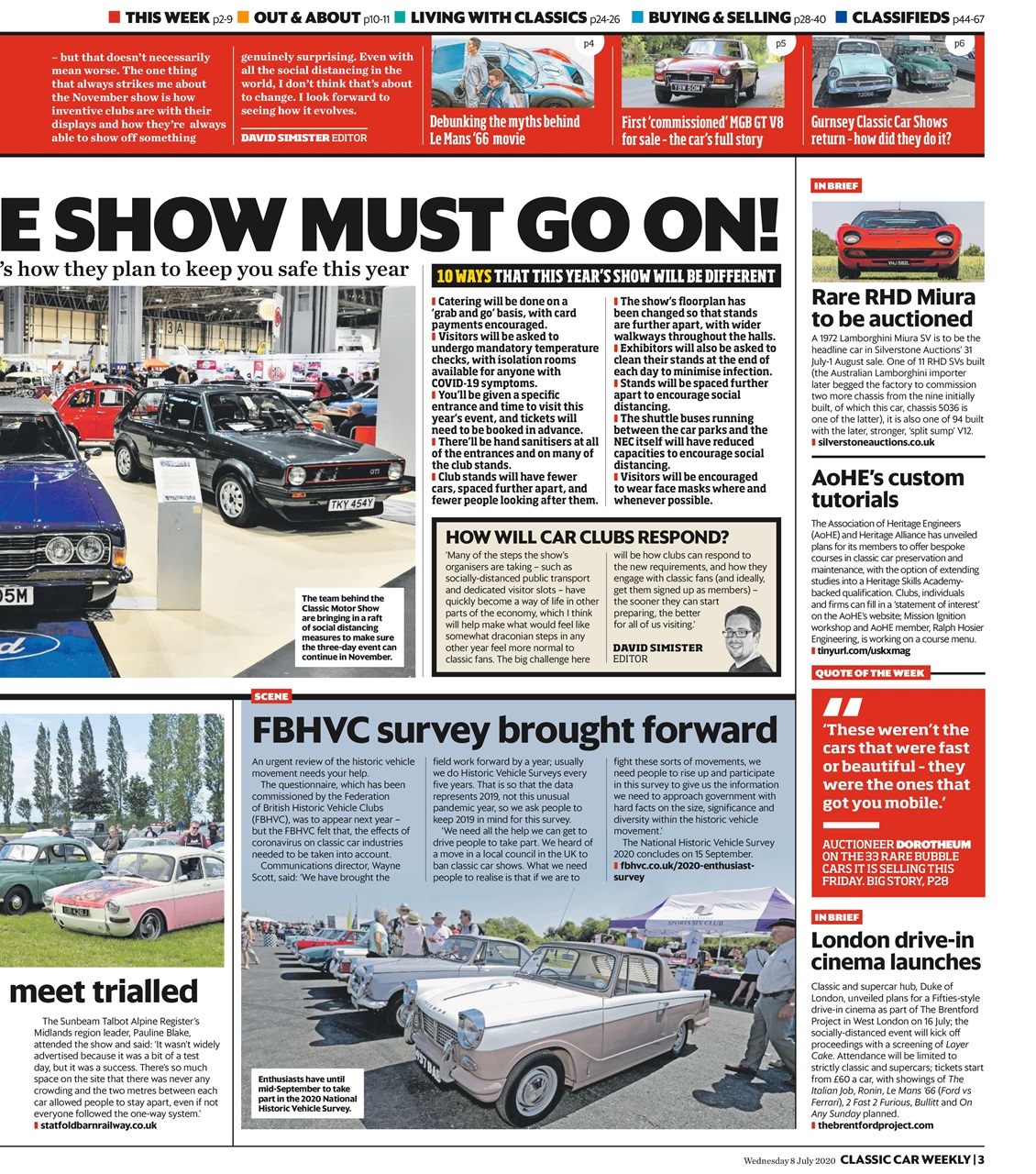 Classic Car Weekly Preview Pages