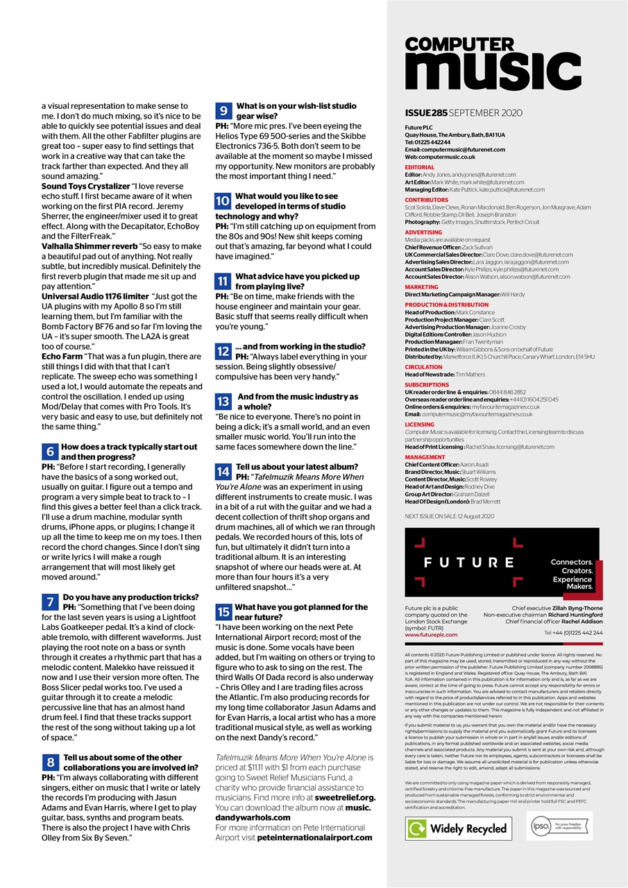 Computer Music Preview Pages