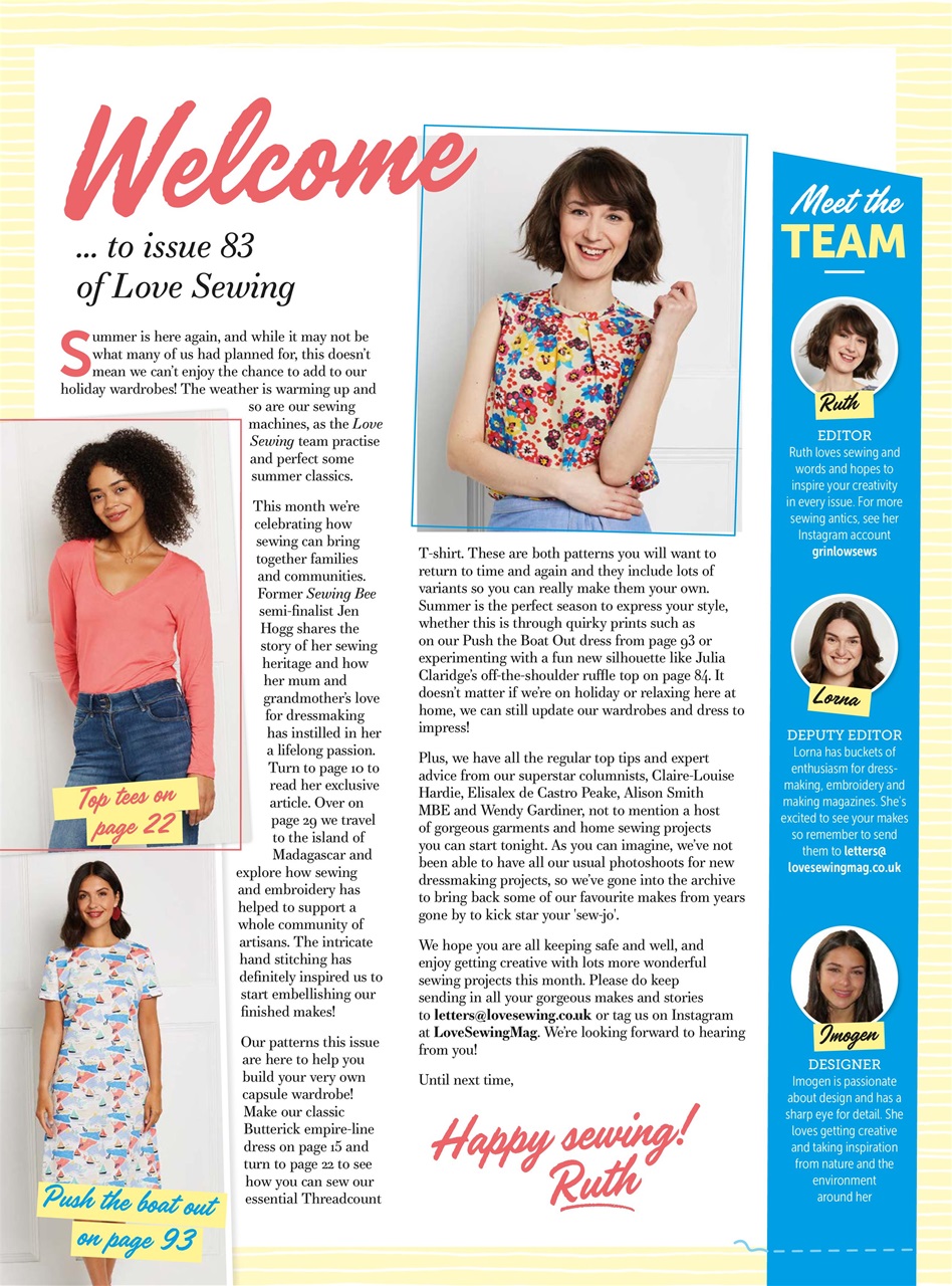 Love Sewing Preview Pages