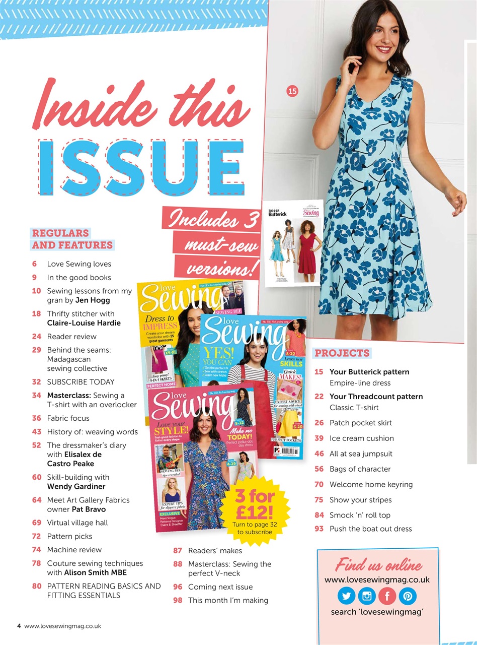 Love Sewing Preview Pages