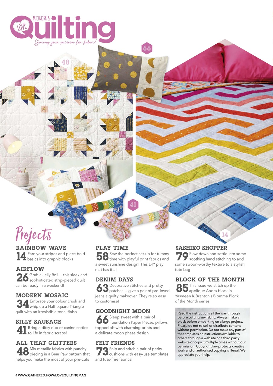 Love Patchwork & Quilting Preview Pages