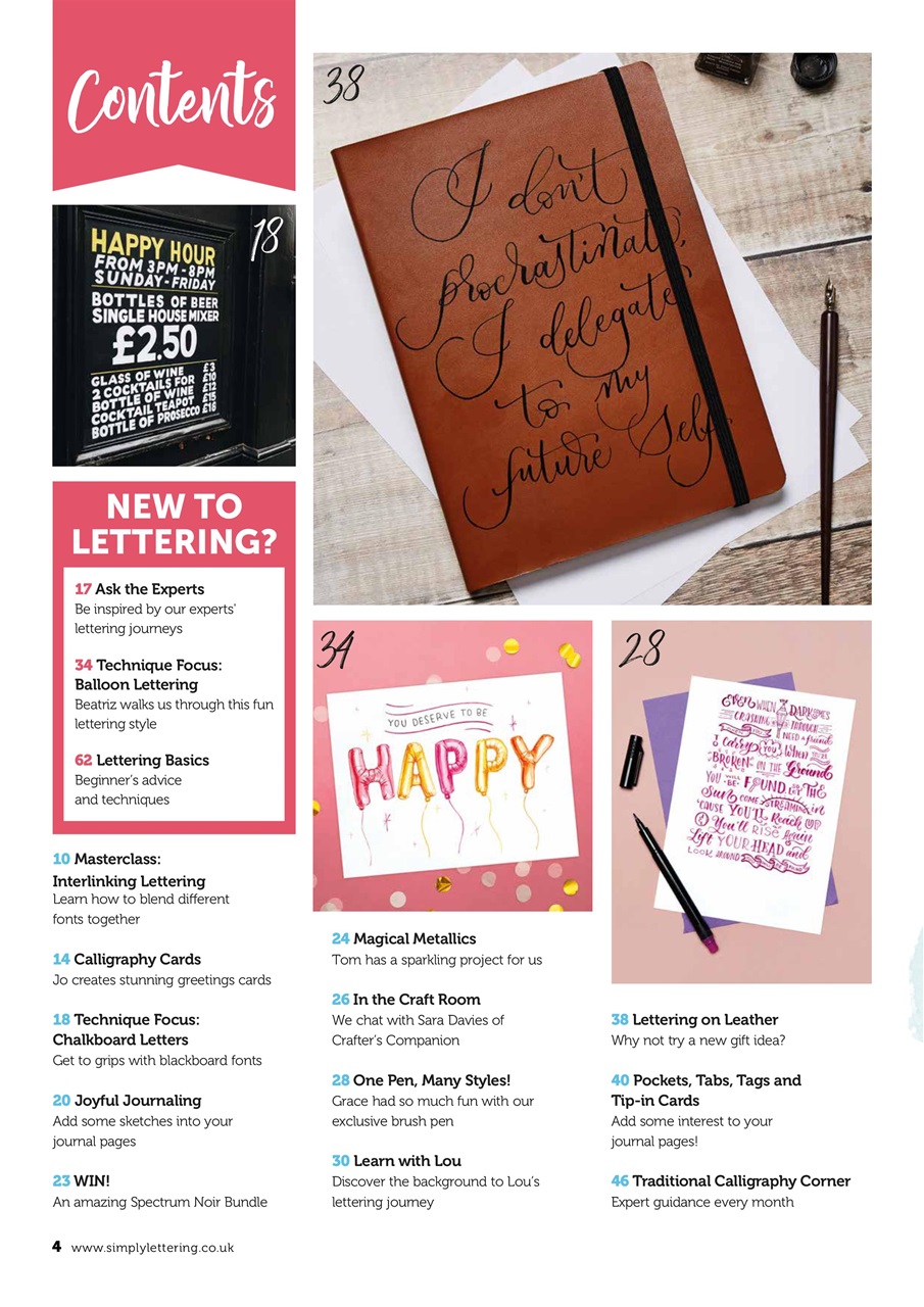 Simply Lettering Preview Pages