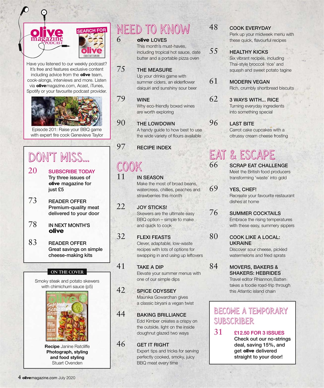 Olive Magazine Preview Pages