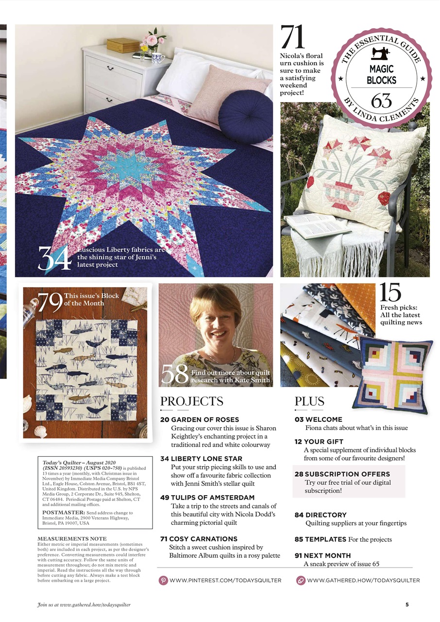 Today’s Quilter Preview Pages