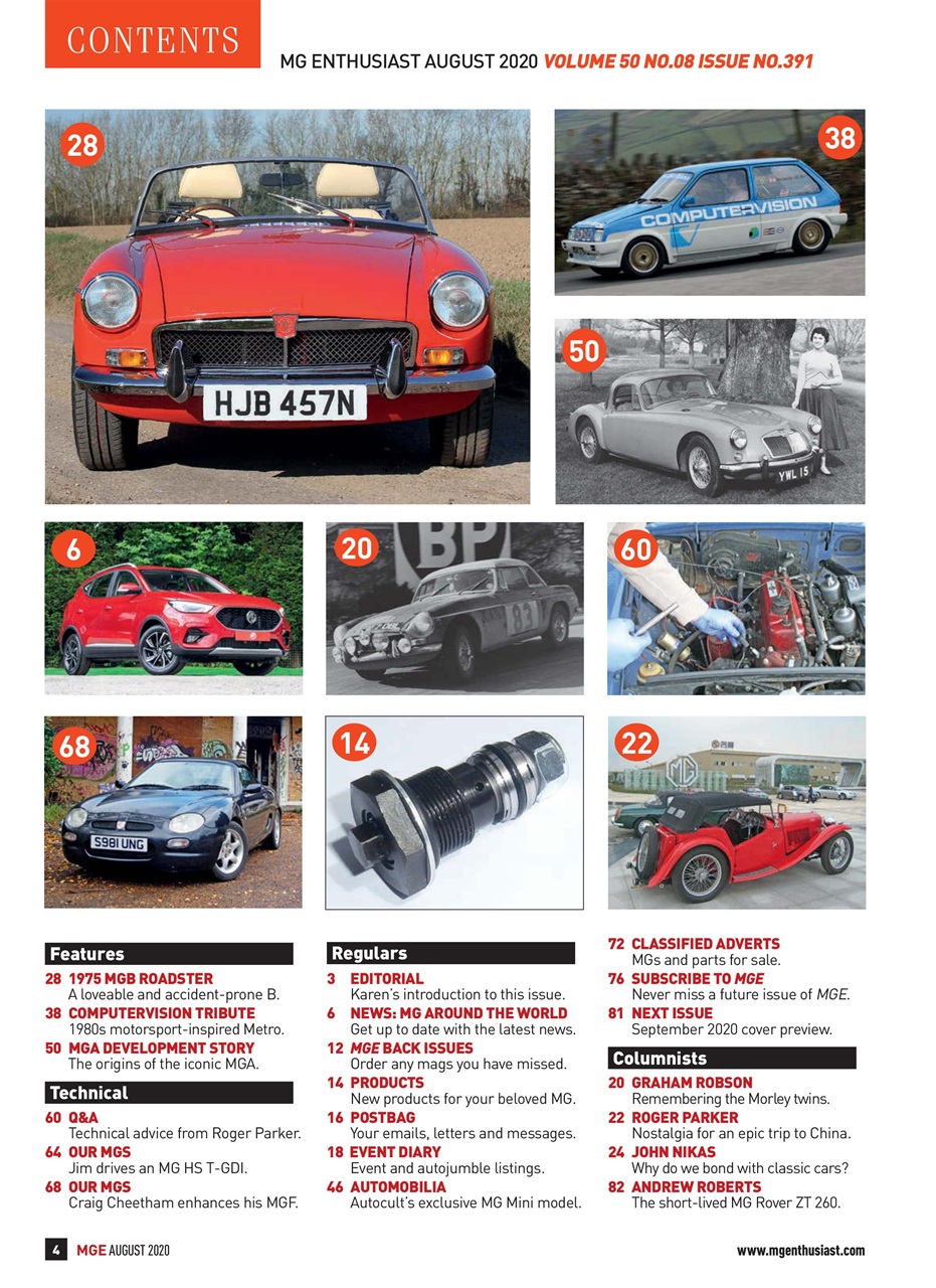 MG Enthusiast Preview Pages