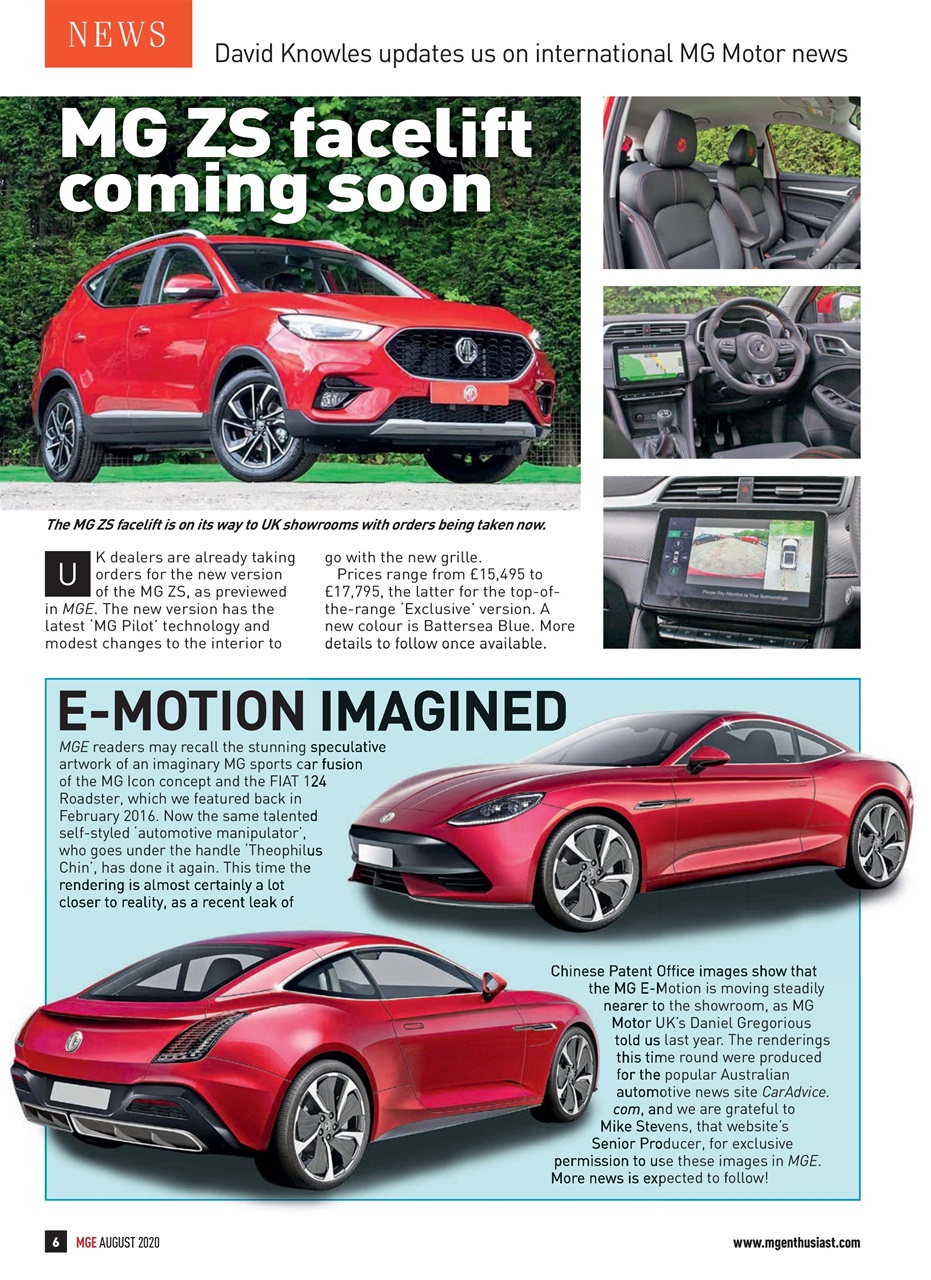 MG Enthusiast Preview Pages